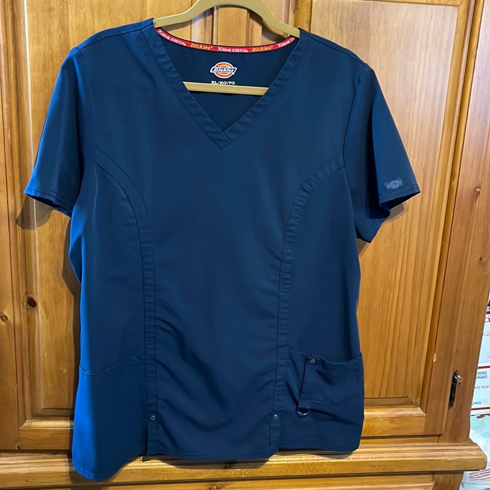 Dickies Xtreme Stretch Navy Scrub top